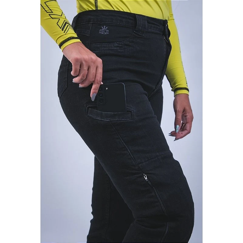 Calça Mikonos Black Feminina - forro com fibra de Aramida da HLX