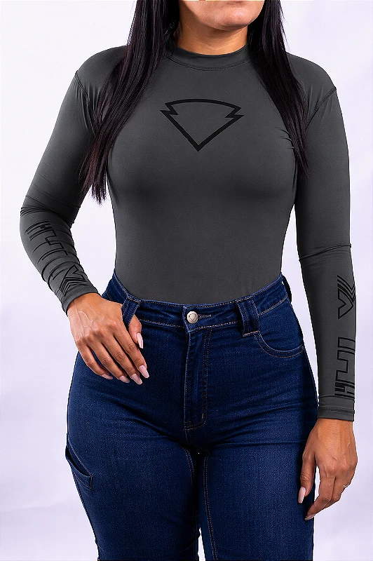 Blusa Segunda Pele Feminina Chumbo da HLX