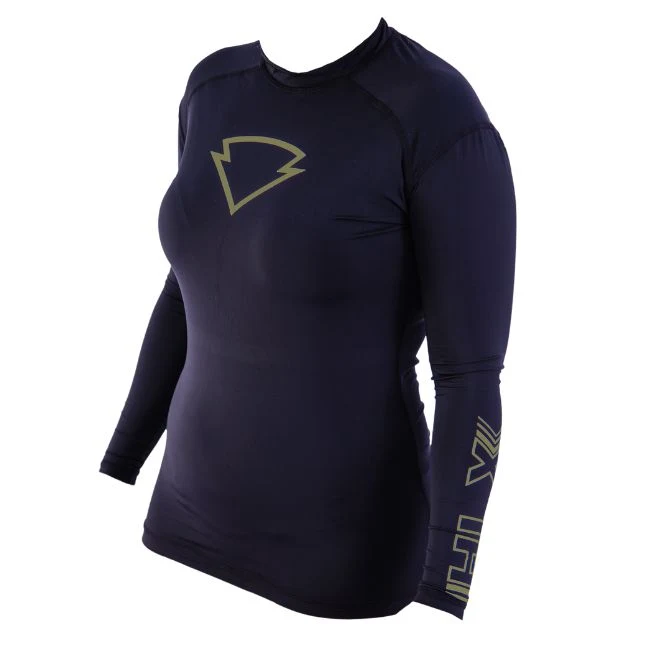 Blusa Segunda Pele Preta e Verde Oliva Feminina da HLX