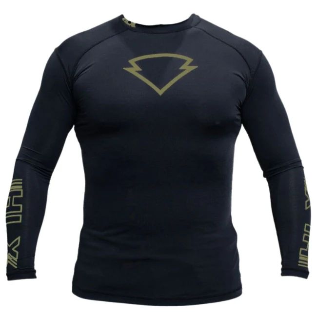 Blusa Segunda Pele - Preta e Verde Oliva da HLX