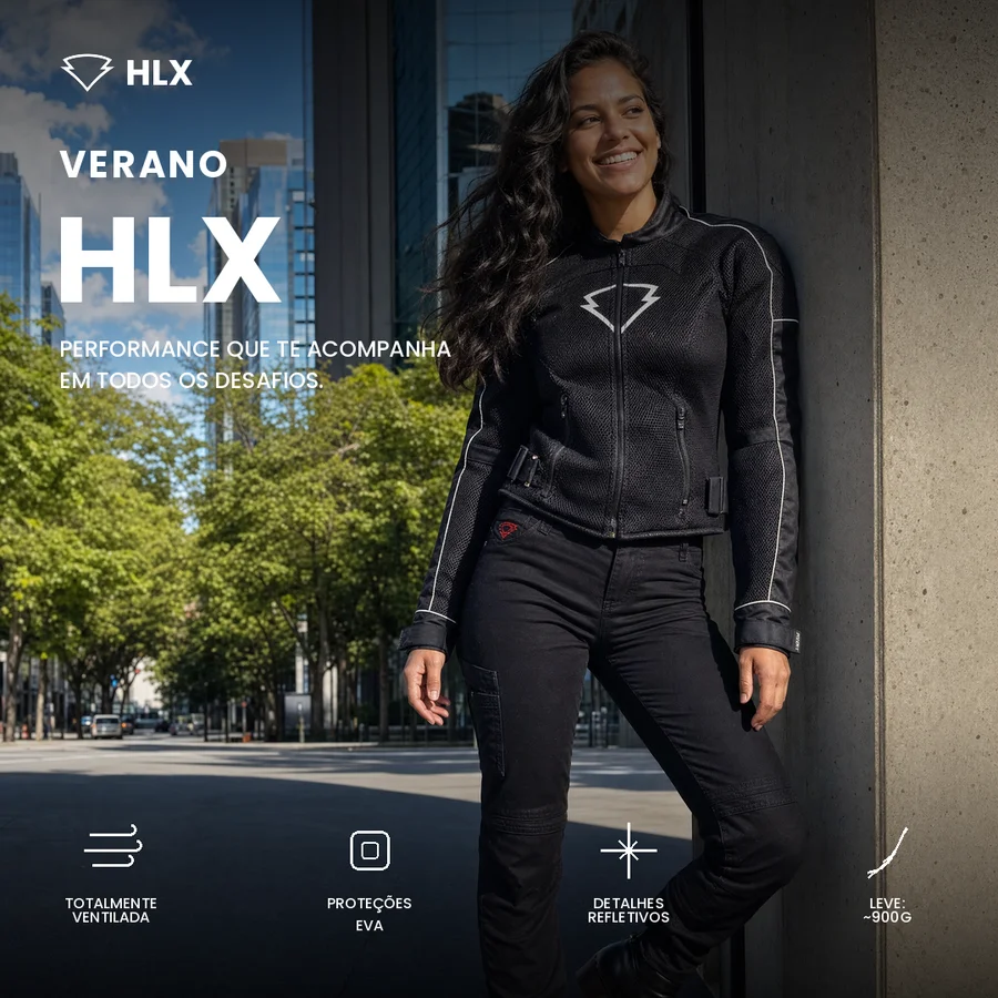 Verano Feminina Preta na cidade